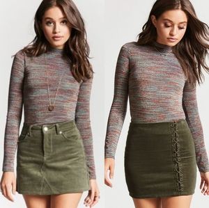 Forever 21 Metallic Shimmer Gold Sparkle Sweater